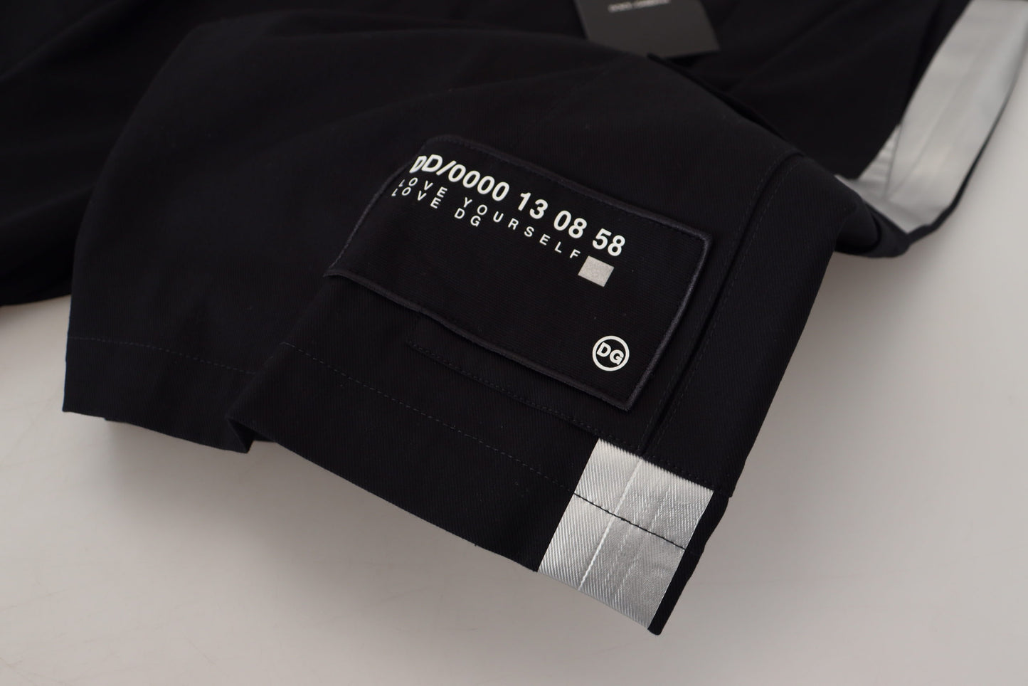 Dolce & Gabbana Schwarze Bermuda Cargo Freizeitshorts