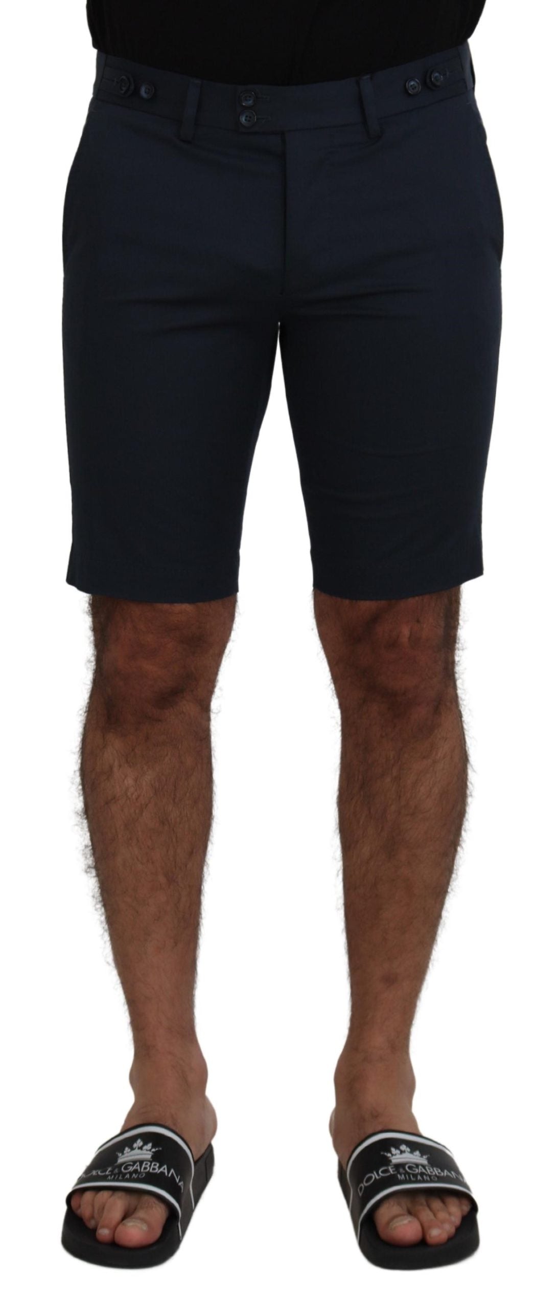 Dolce & Gabbana Blaue Bermudas mit niedriger Taille für Männer Shorts