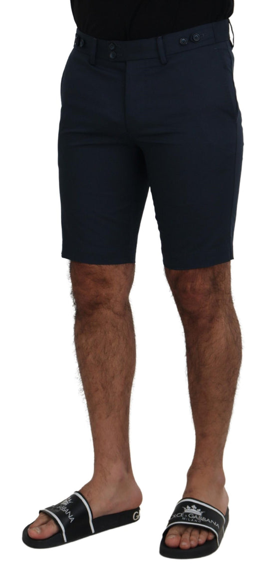 Dolce & Gabbana Blaue Bermudas mit niedriger Taille für Männer Shorts