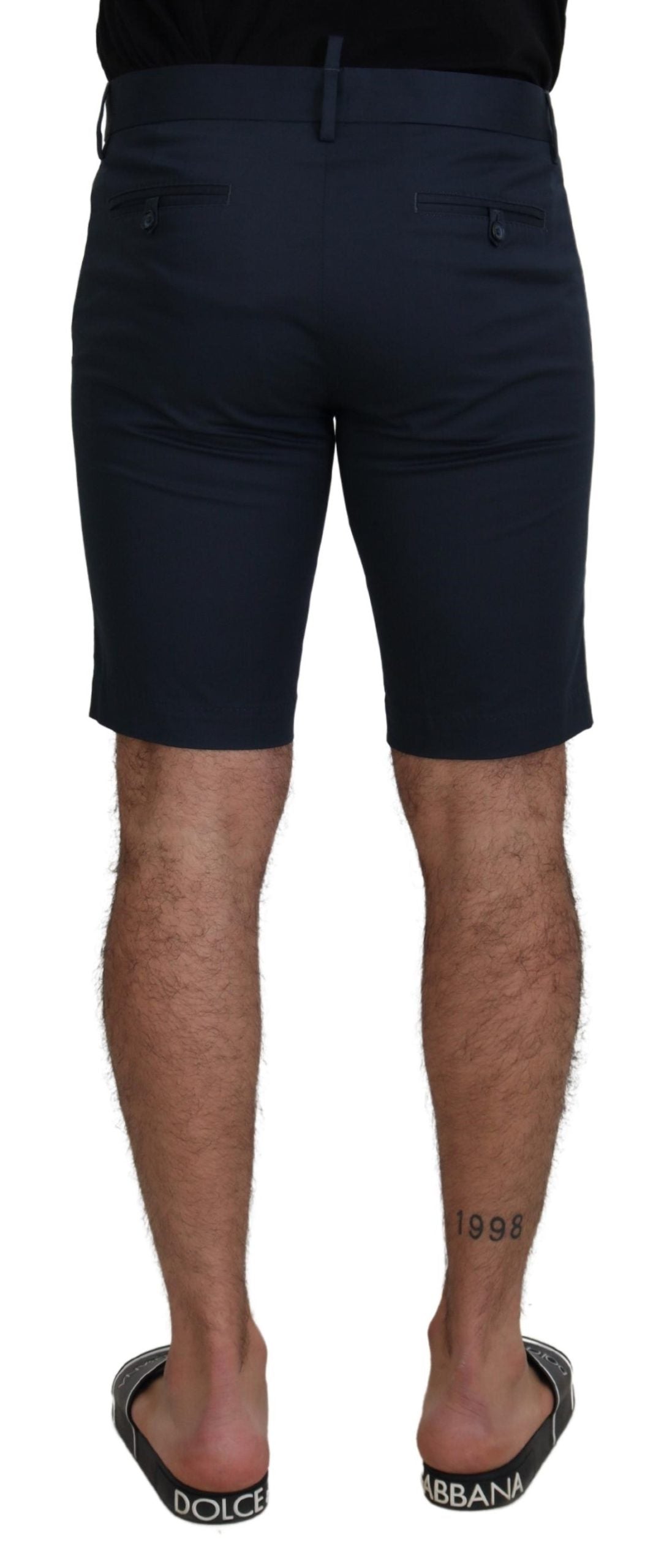 Dolce & Gabbana Blaue Bermudas mit niedriger Taille für Männer Shorts