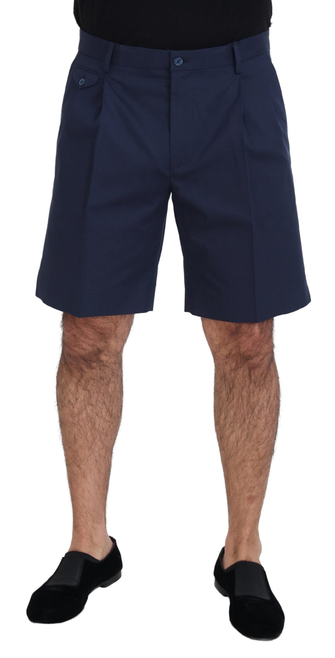 Dolce & Gabbana Blaue Chinos Baumwolle Stretch Casual Shorts