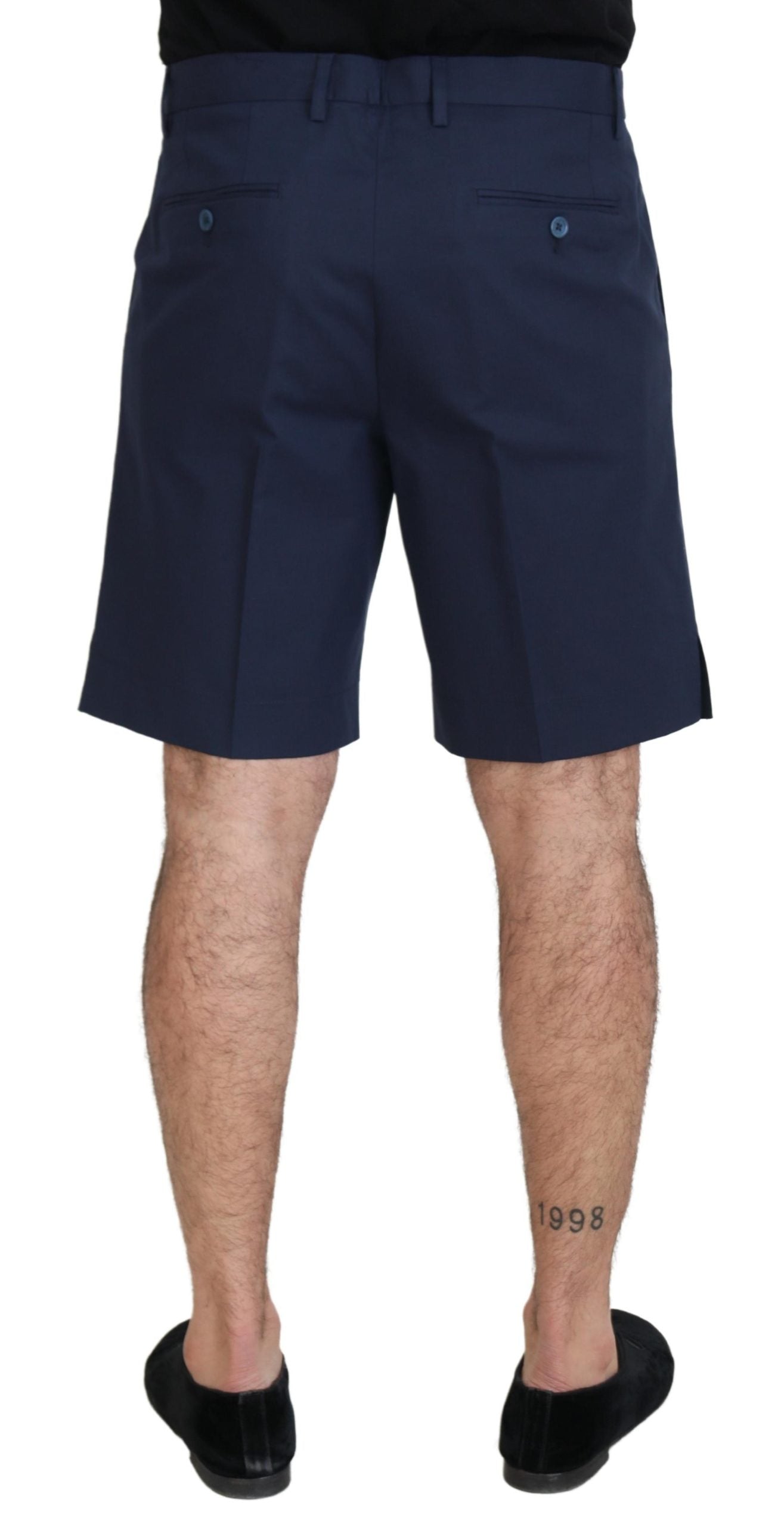 Dolce & Gabbana Blaue Chinos Baumwolle Stretch Casual Shorts