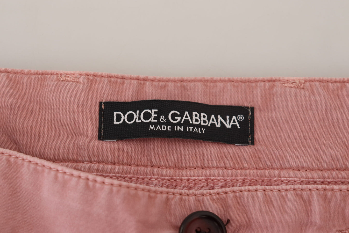 Dolce & Gabbana Rosa Chinos Baumwolle Casual Herren Shorts