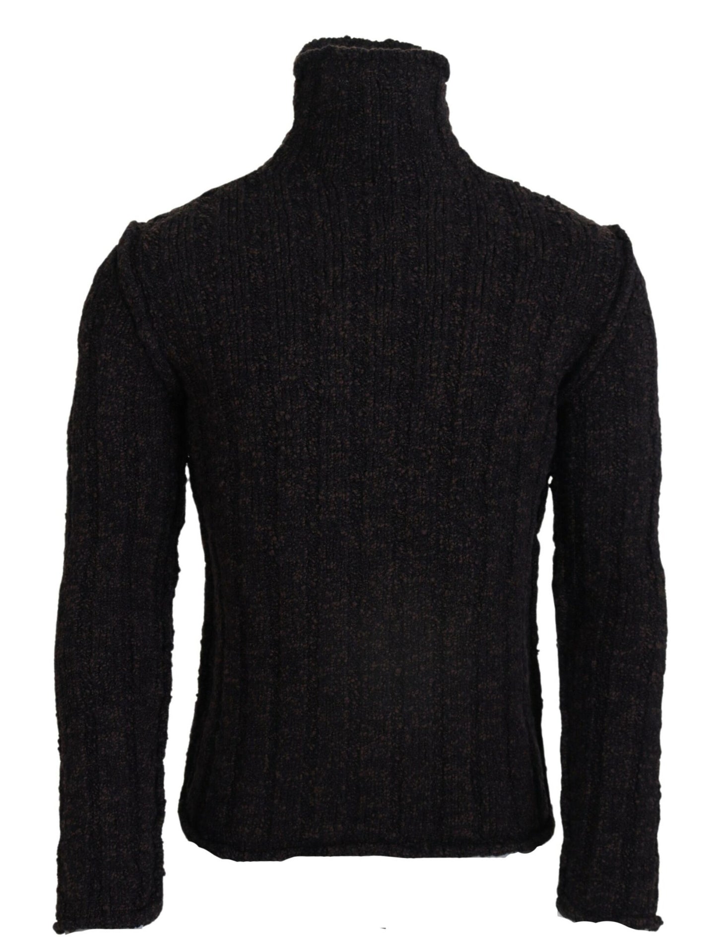 Dolce & Gabbana Brauner Wollstrick-Rollkragenpullover