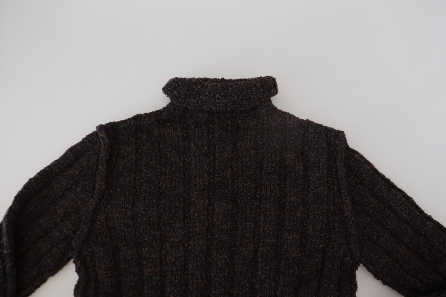 Dolce & Gabbana Brauner Wollstrick-Rollkragenpullover