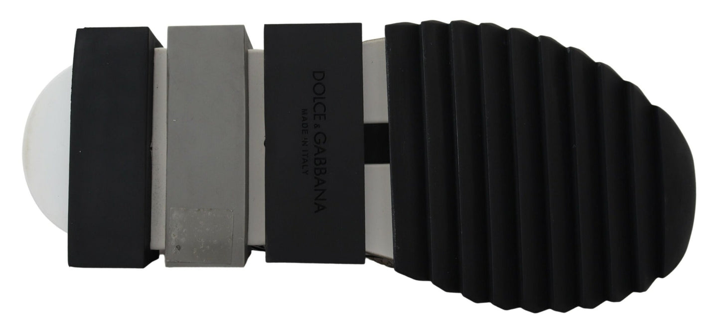 Dolce & Gabbana Silber Strass Sorrento Turnschuhe Schuhe