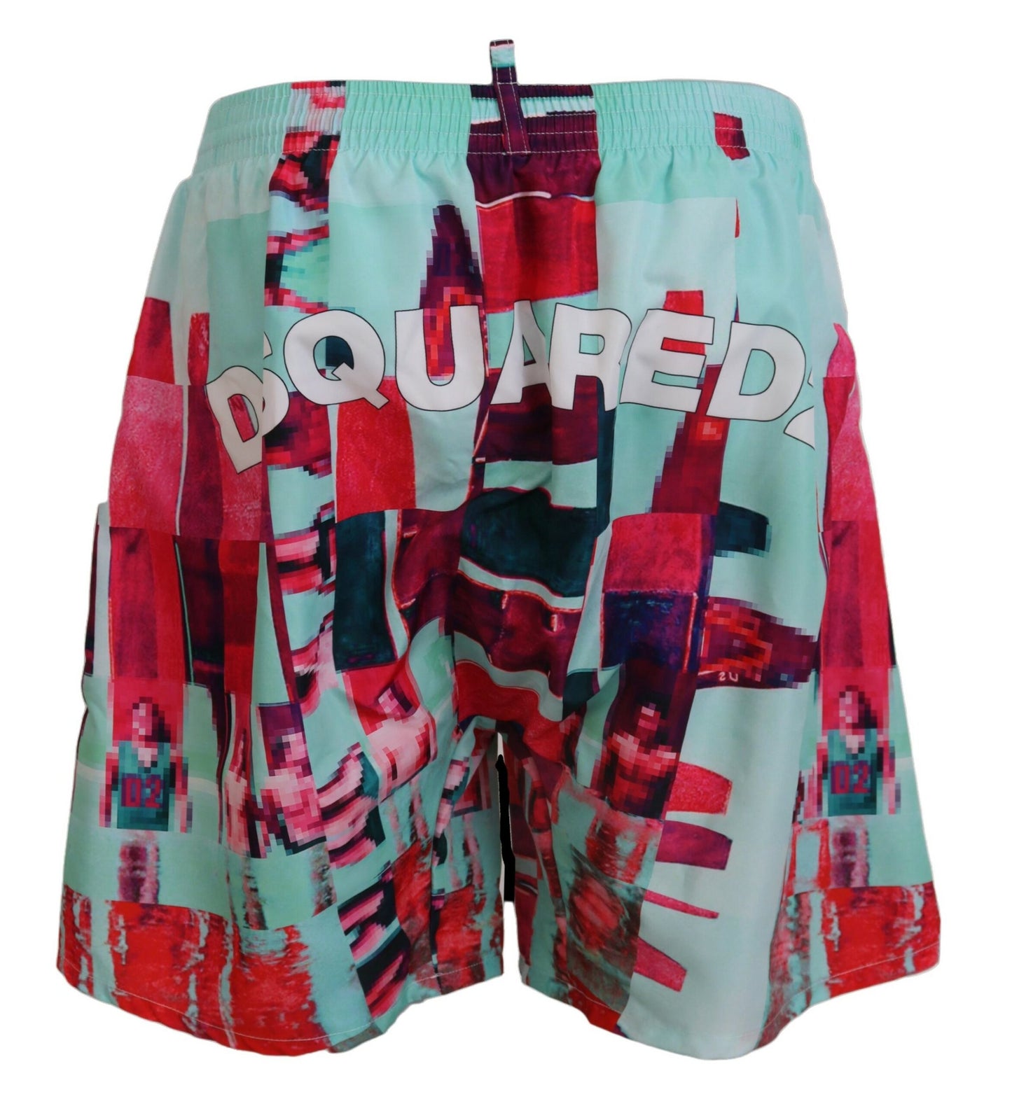 Dsquared² Mehrfarbig bedruckte Strandbekleidung Shorts Bademode