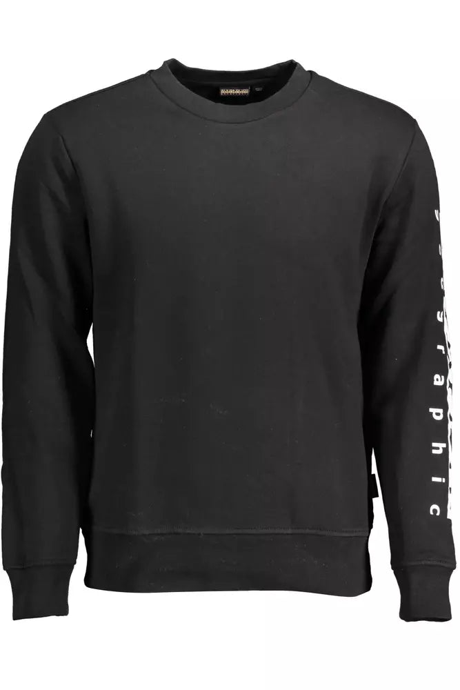 Napapijri Peppen Sie Ihren Stil mit einem eleganten schwarzen Sweatshirt auf