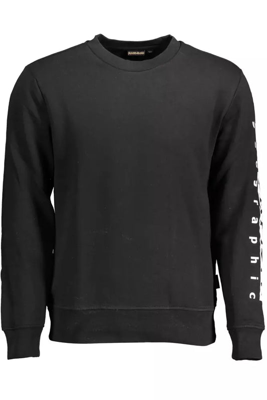 Napapijri Peppen Sie Ihren Stil mit einem eleganten schwarzen Sweatshirt auf