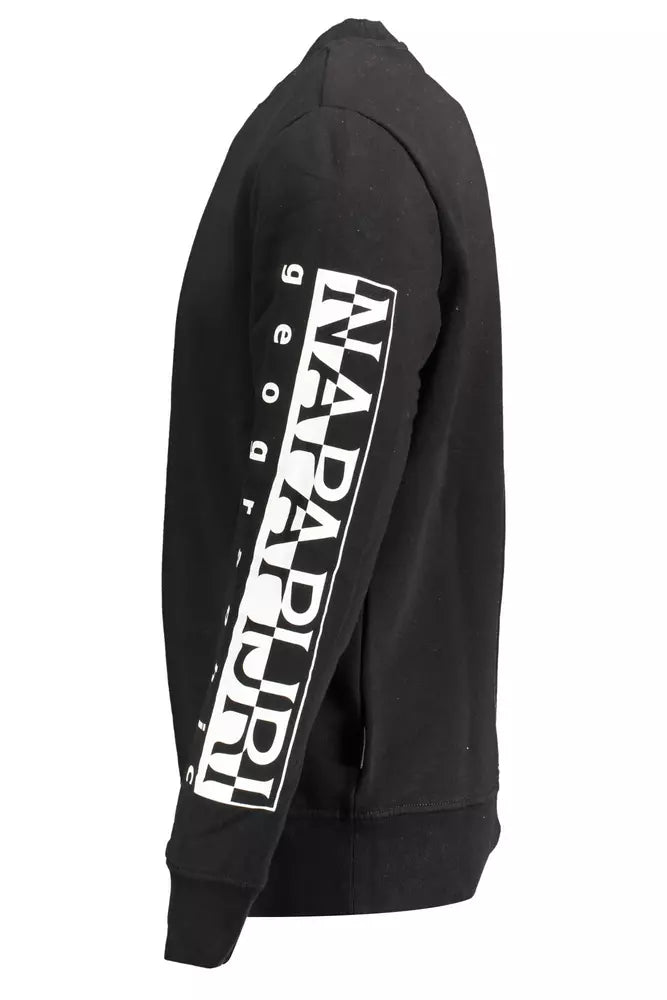 Napapijri Peppen Sie Ihren Stil mit einem eleganten schwarzen Sweatshirt auf