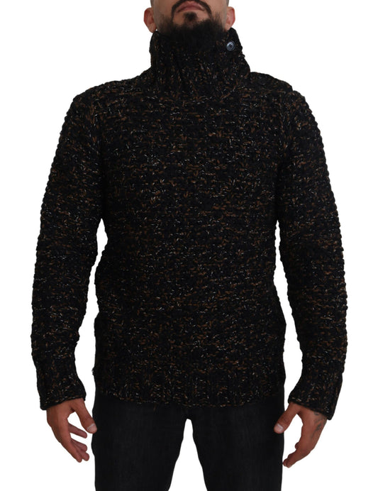 Dolce & Gabbana Brauner Fatto A Mano Rollkragenpullover Pullover