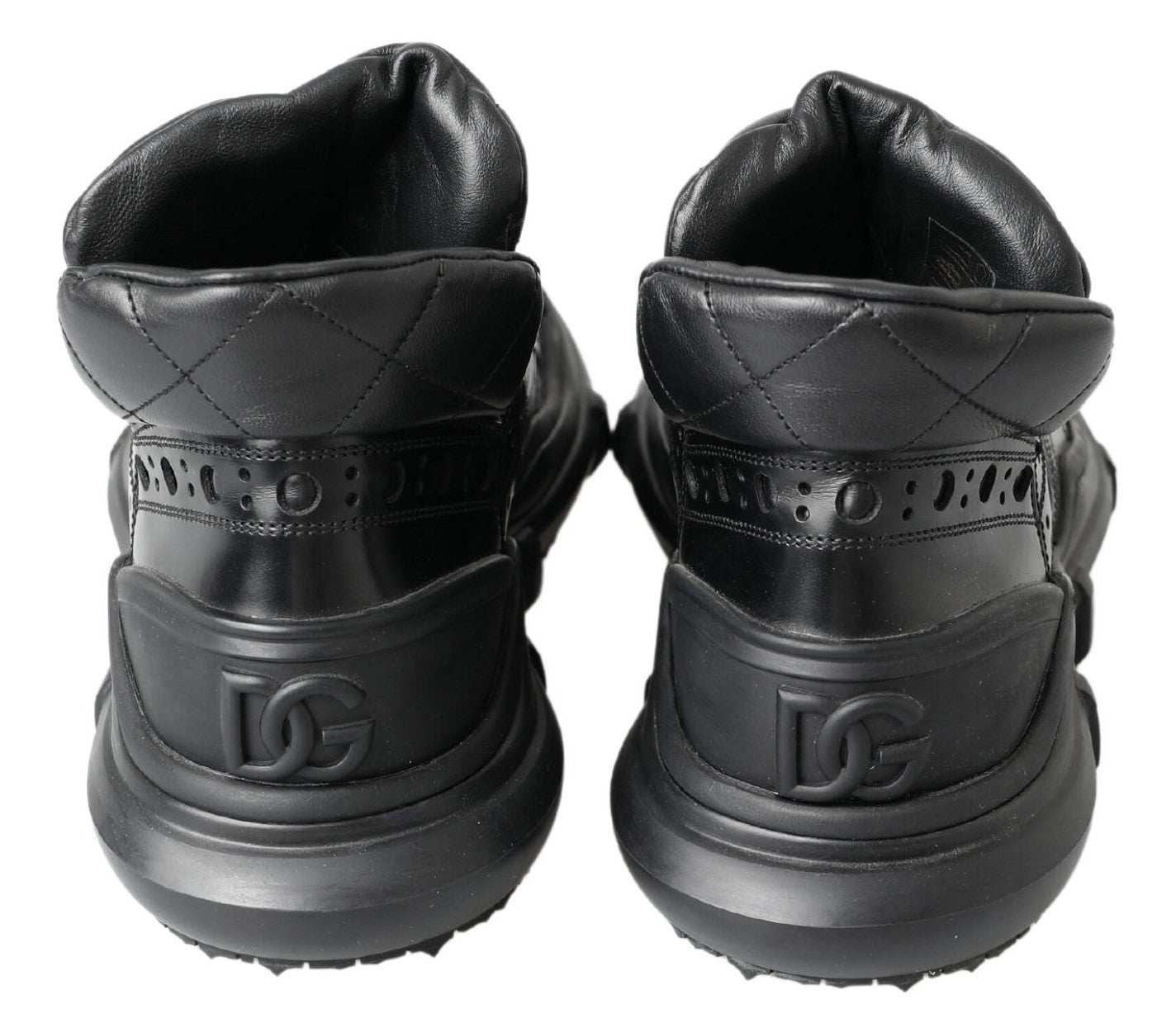 Dolce & Gabbana Schwarze Lederstiefel für die Freizeit