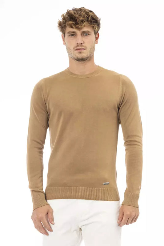Baldinini Trend Beiger Herren-Pullover aus Modal