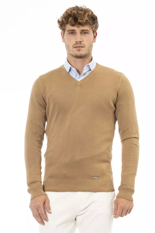 Baldinini Trend Beiger Herren-Pullover aus Modal