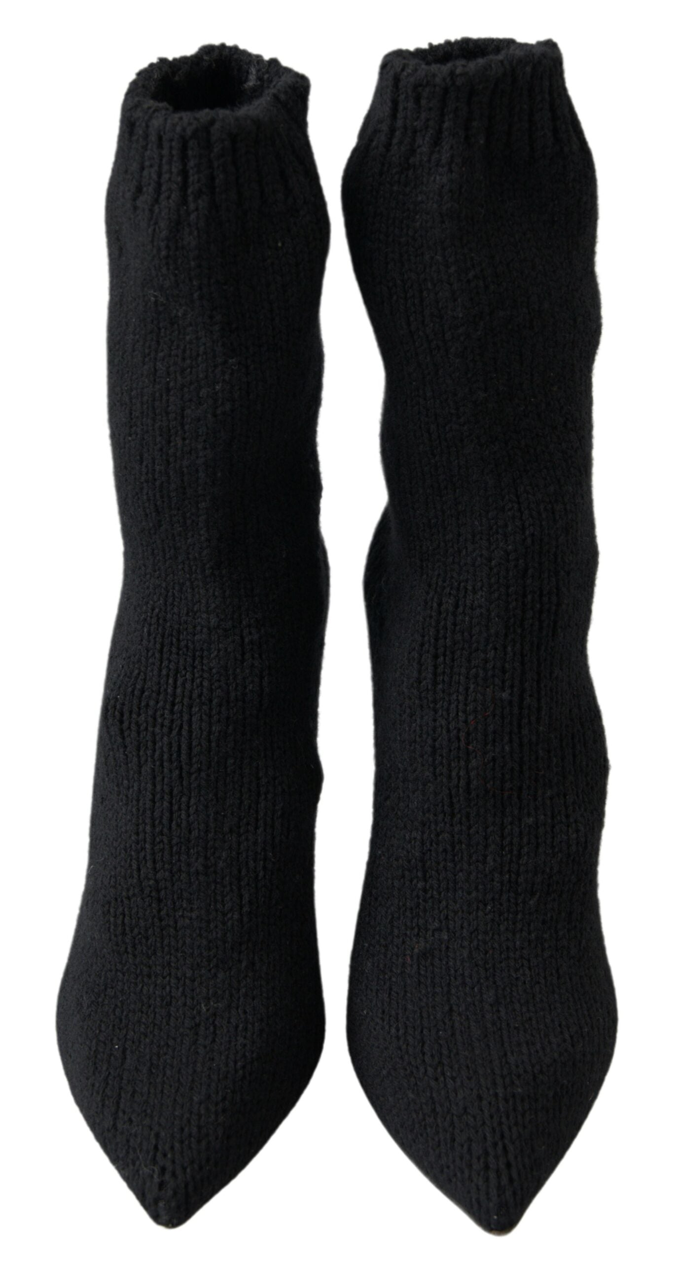 Dolce & Gabbana Schwarz Stiletto Heel Mid Calf Frauen Stiefel Schuhe