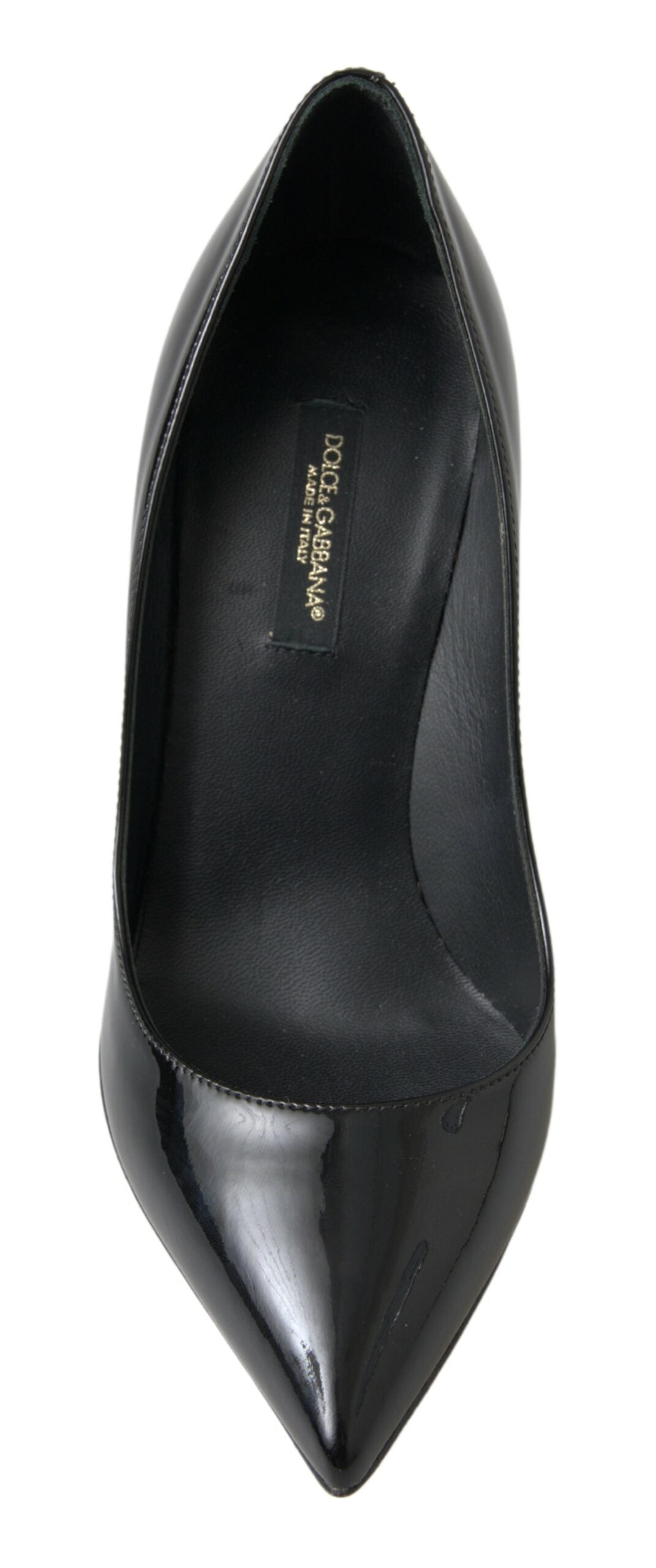 Dolce & Gabbana Schwarze Lackleder High Heels Pumps Schuhe