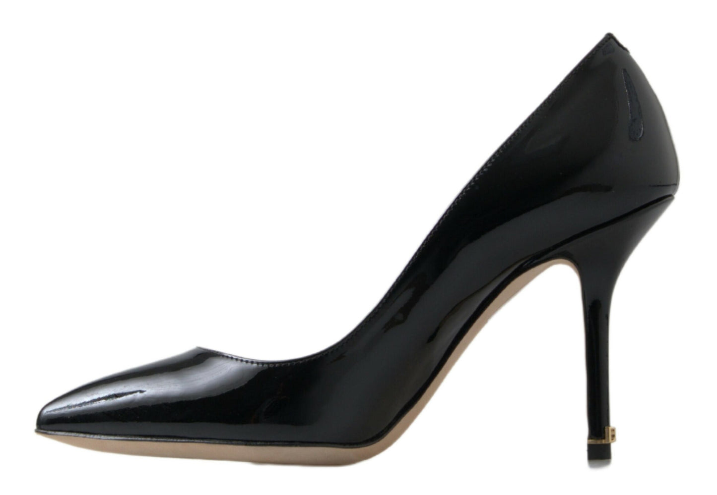 Dolce & Gabbana Schwarze Lackleder High Heels Pumps Schuhe
