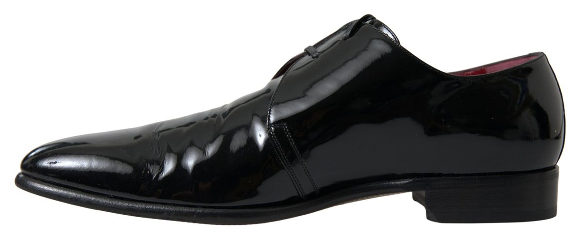 Dolce & Gabbana Schwarze Lackleder-Schuhe