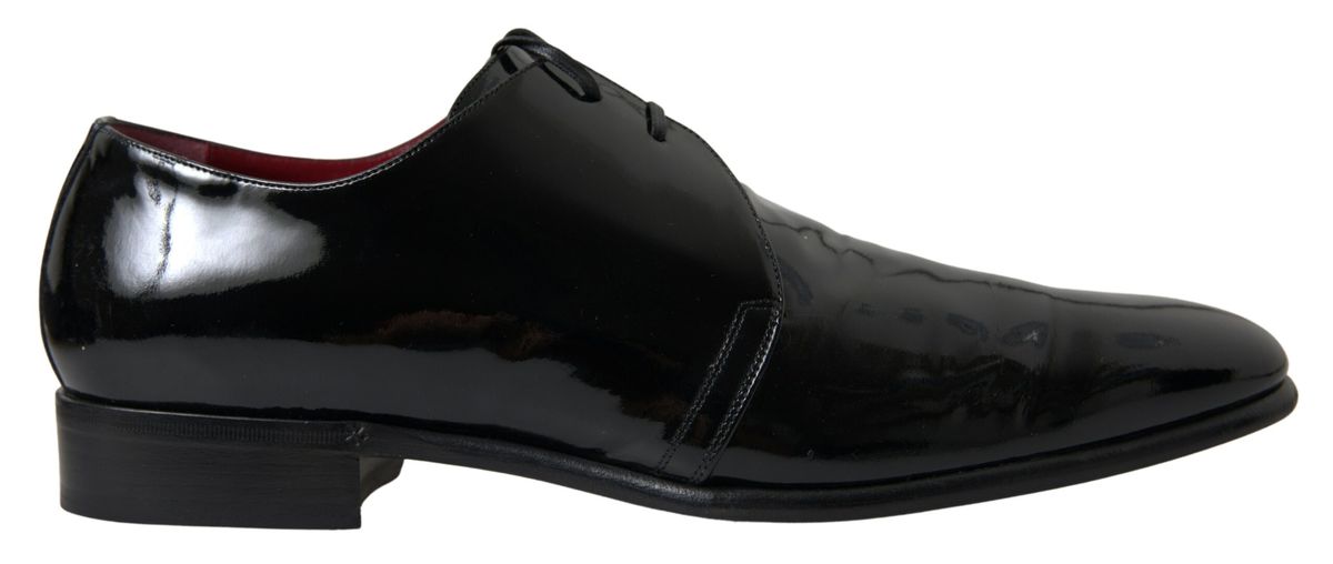 Dolce & Gabbana Schwarze Lackleder-Schuhe