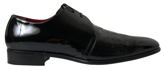 Dolce & Gabbana Schwarze Lackleder-Schuhe