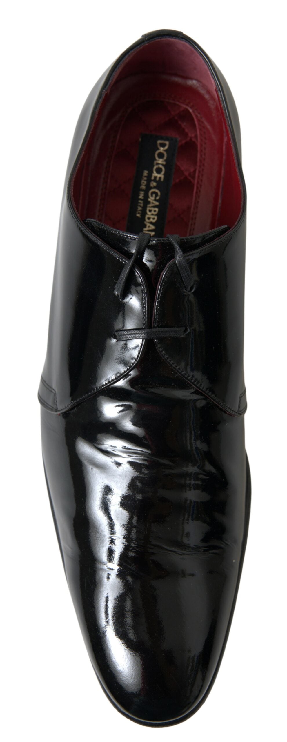 Dolce & Gabbana Schwarze Lackleder-Schuhe