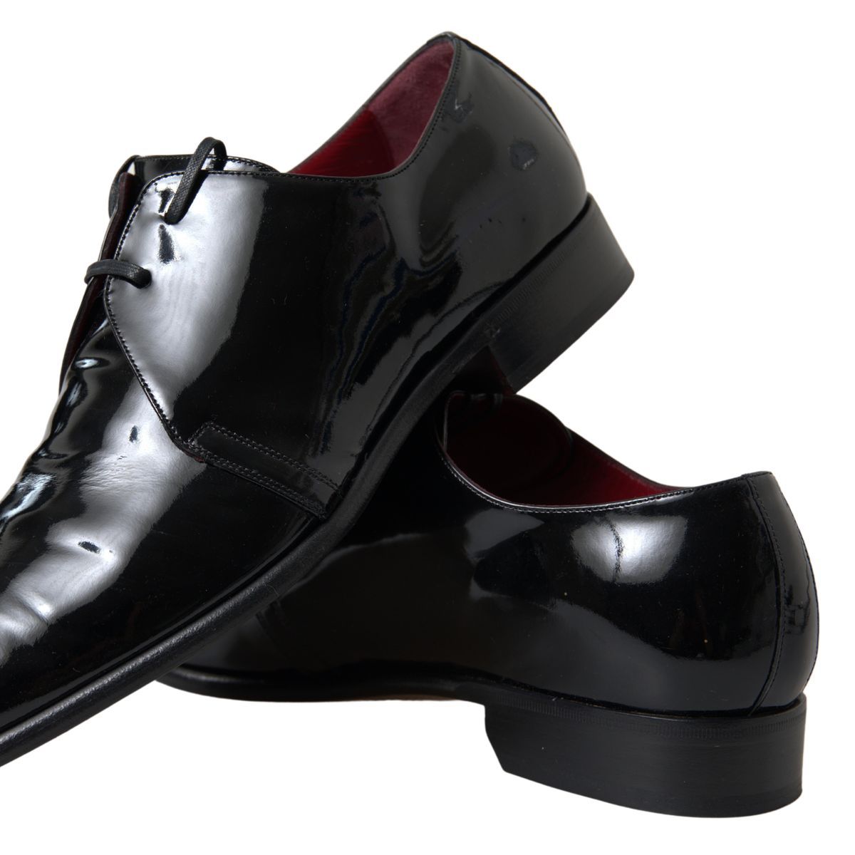 Dolce & Gabbana Schwarze Lackleder-Schuhe