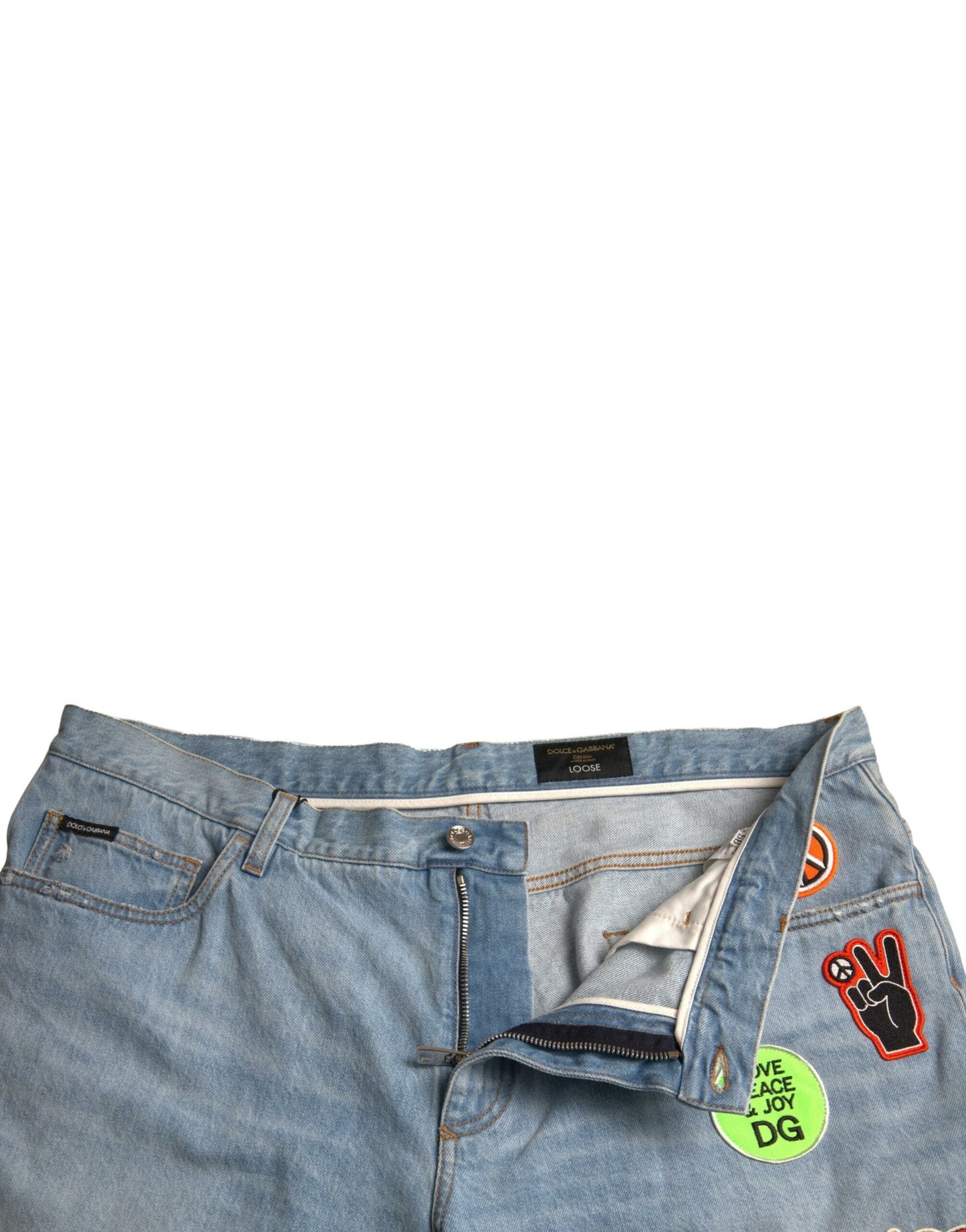 Dolce & Gabbana Hellblaue Baumwolle Herren Bermuda Denim Shorts