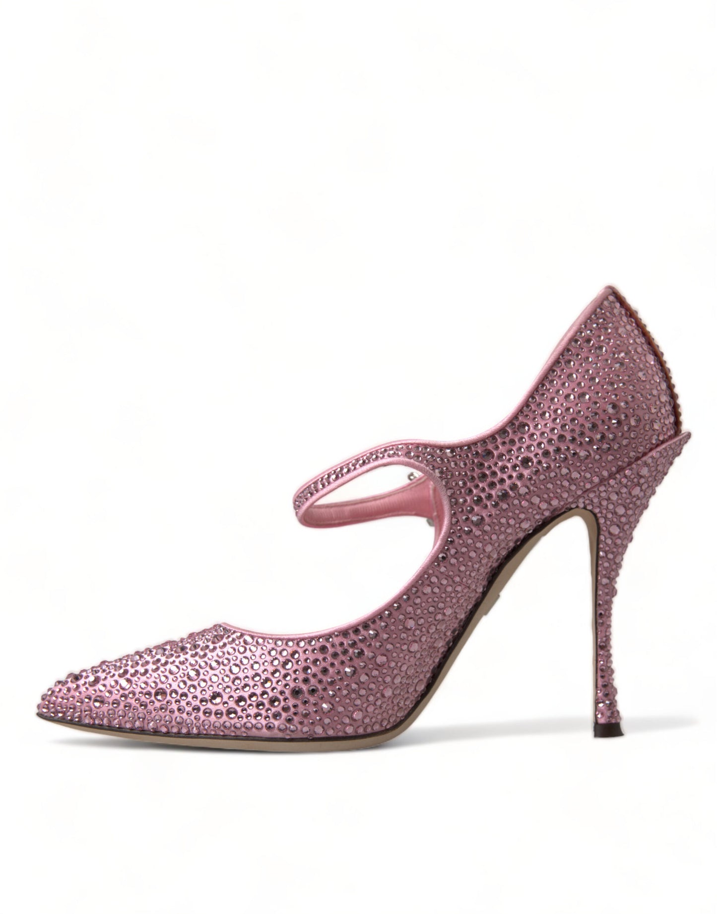Dolce & Gabbana Rosa Strass Kristall Heels Pumps Schuhe