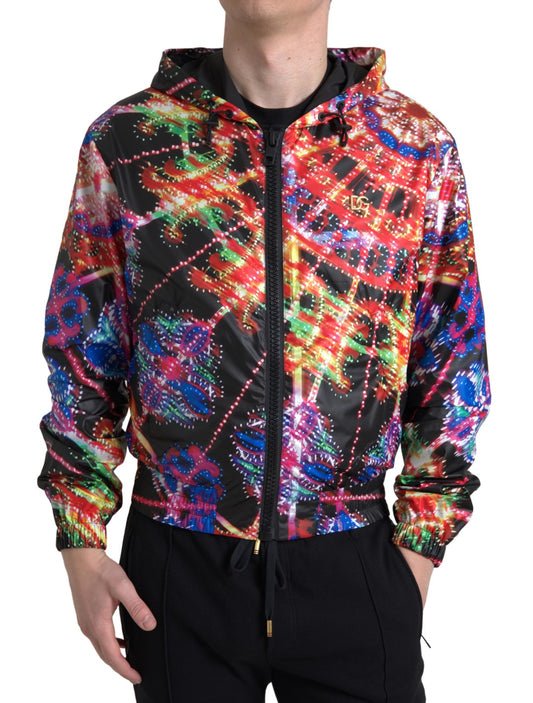 Dolce & Gabbana Multicolor Sweatshirt mit Kapuze Pullover