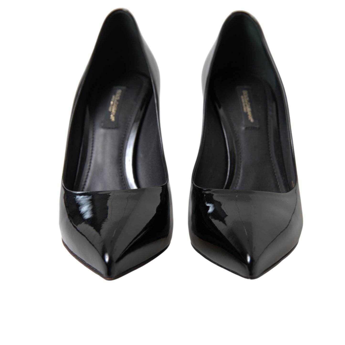 Dolce & Gabbana Schwarz Lackleder Pumps Heels Schuhe
