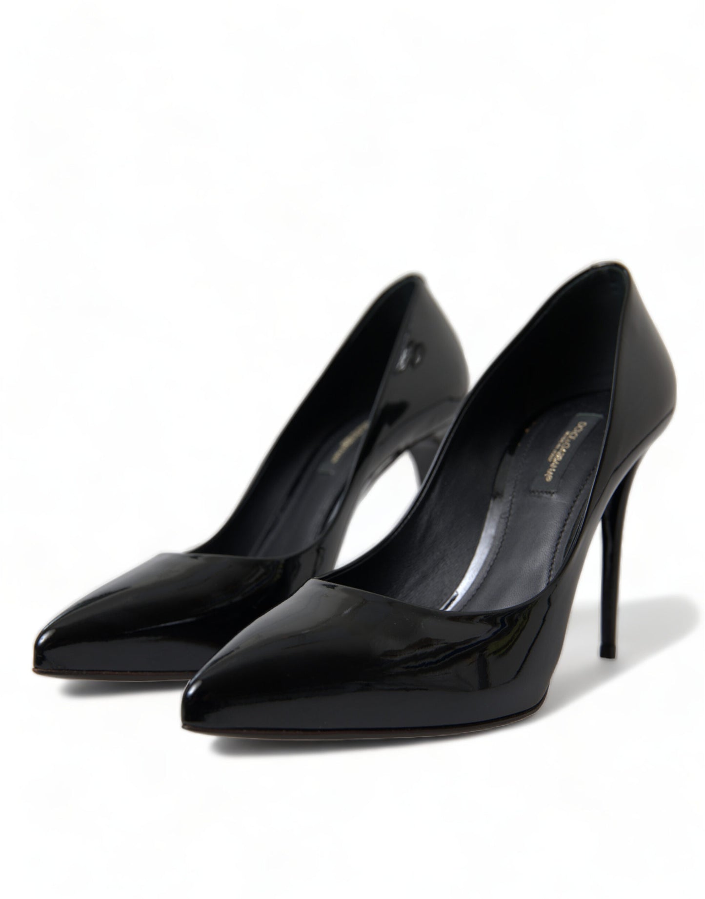 Dolce & Gabbana Schwarz Lackleder Pumps Heels Schuhe