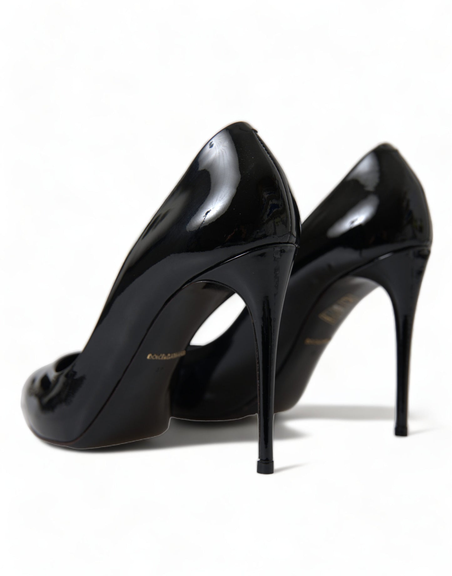Dolce & Gabbana Schwarz Lackleder Pumps Heels Schuhe