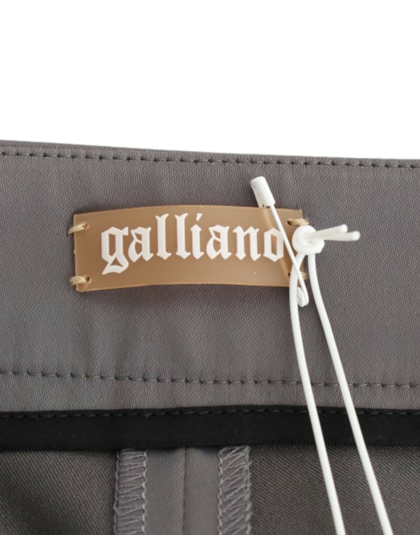 John Galliano Graue Slim Fit Hose