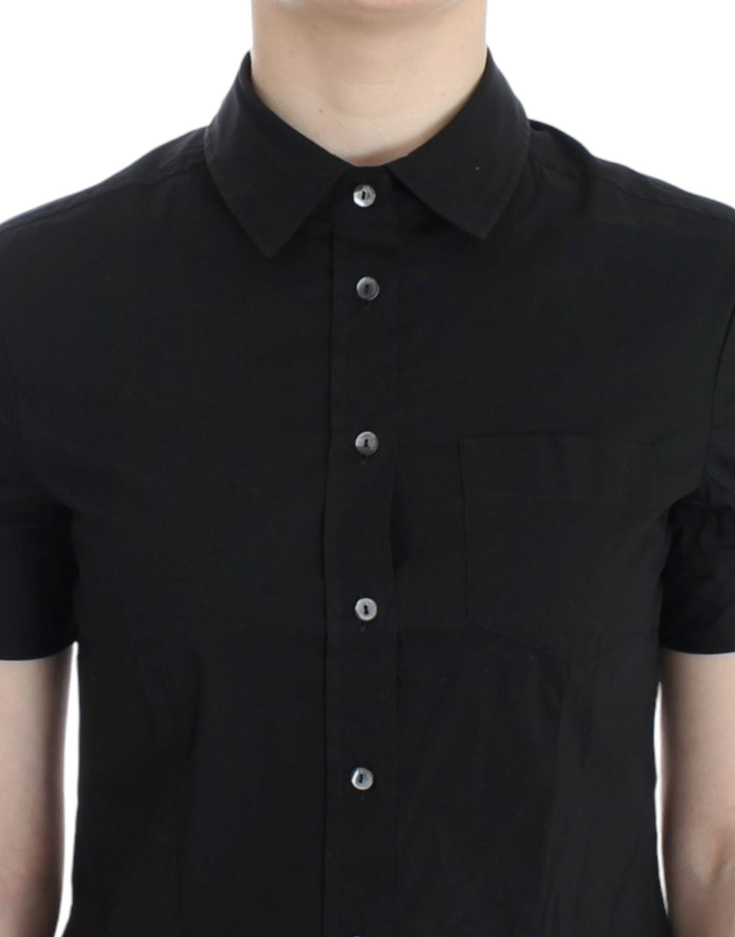 John Galliano Schwarzes Baumwollshirt-Top