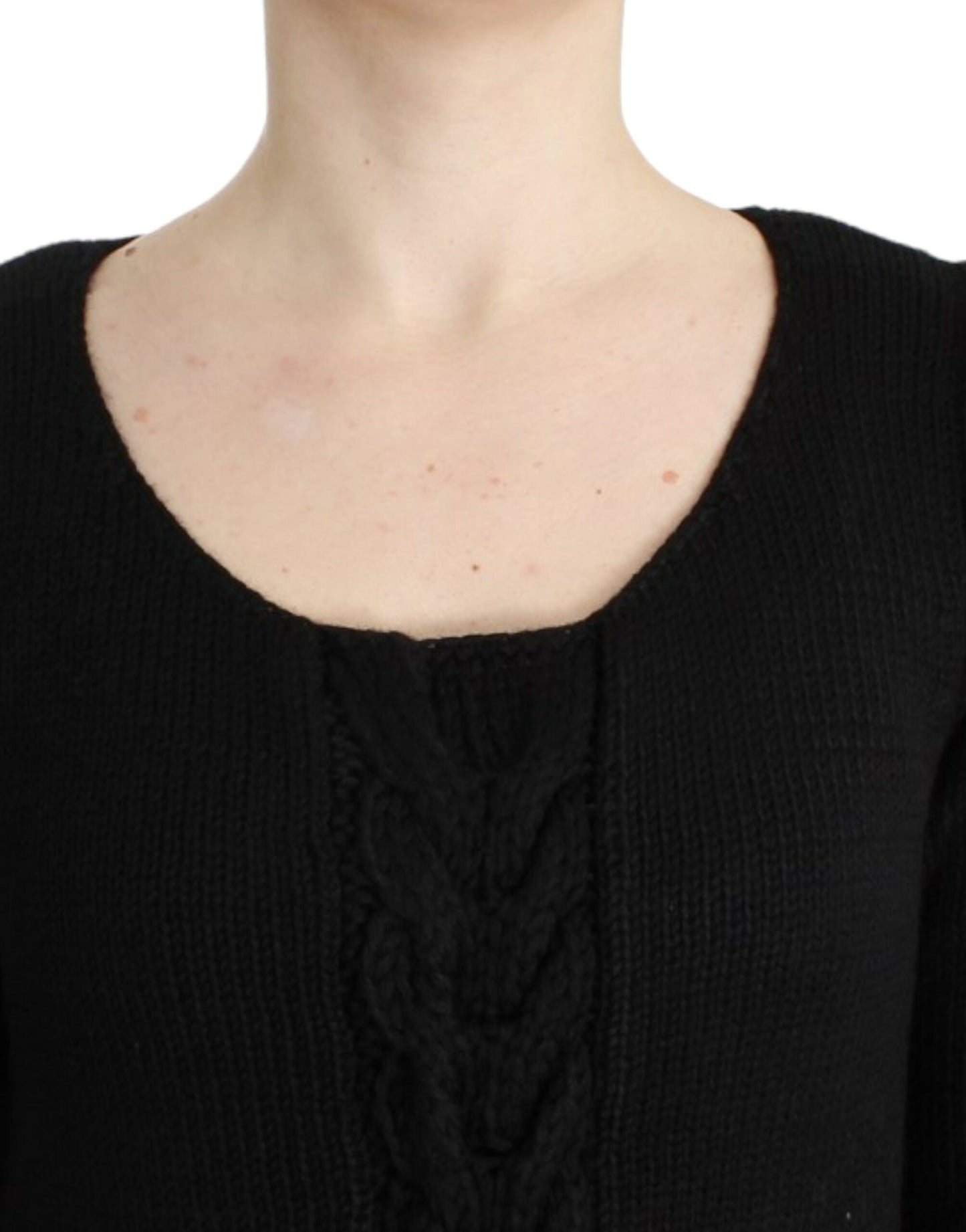 Cavalli Schwarzer Wollstrickpullover