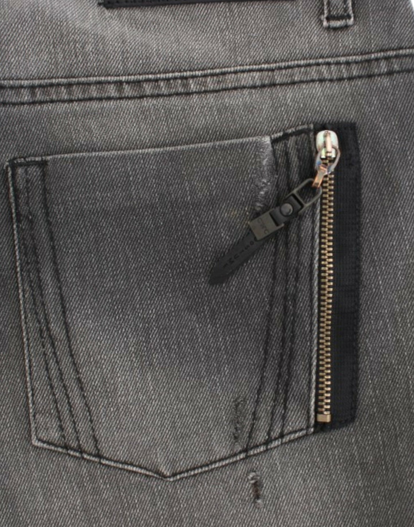 Costume National Graue Jeans mit geradem Bein