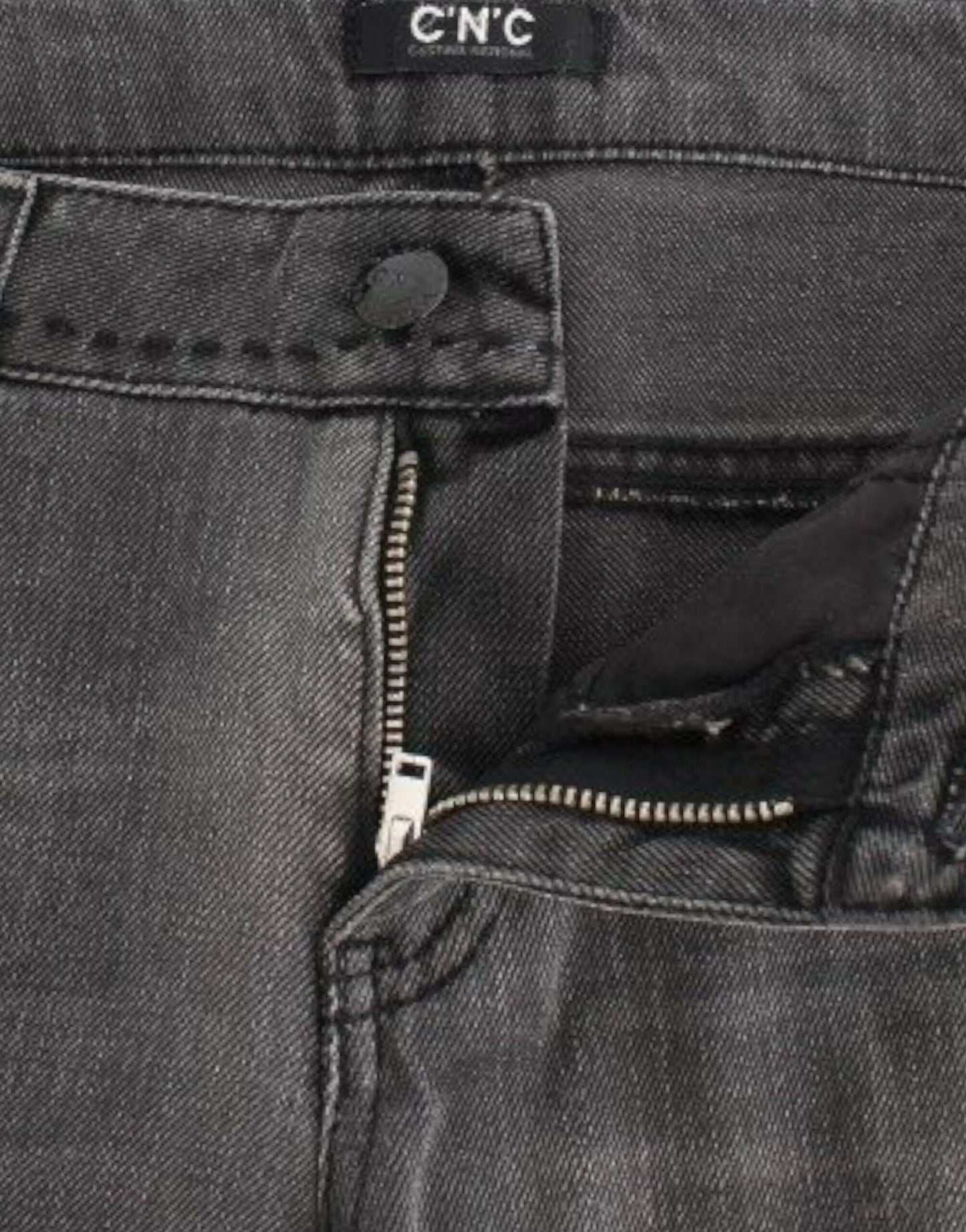 Costume National Graue Jeans mit geradem Bein