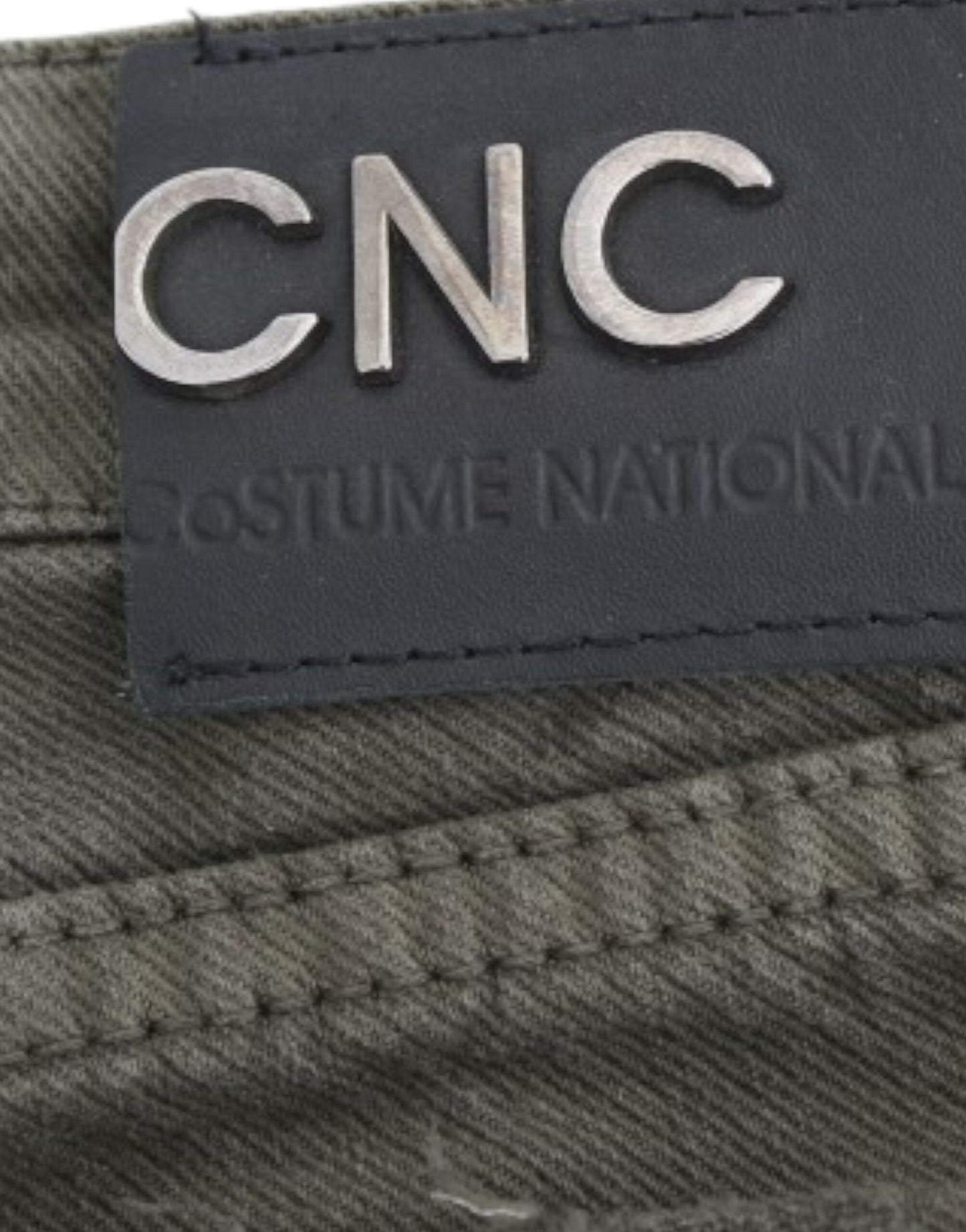 Costume National Grüne Jeans mit schmalem Bein