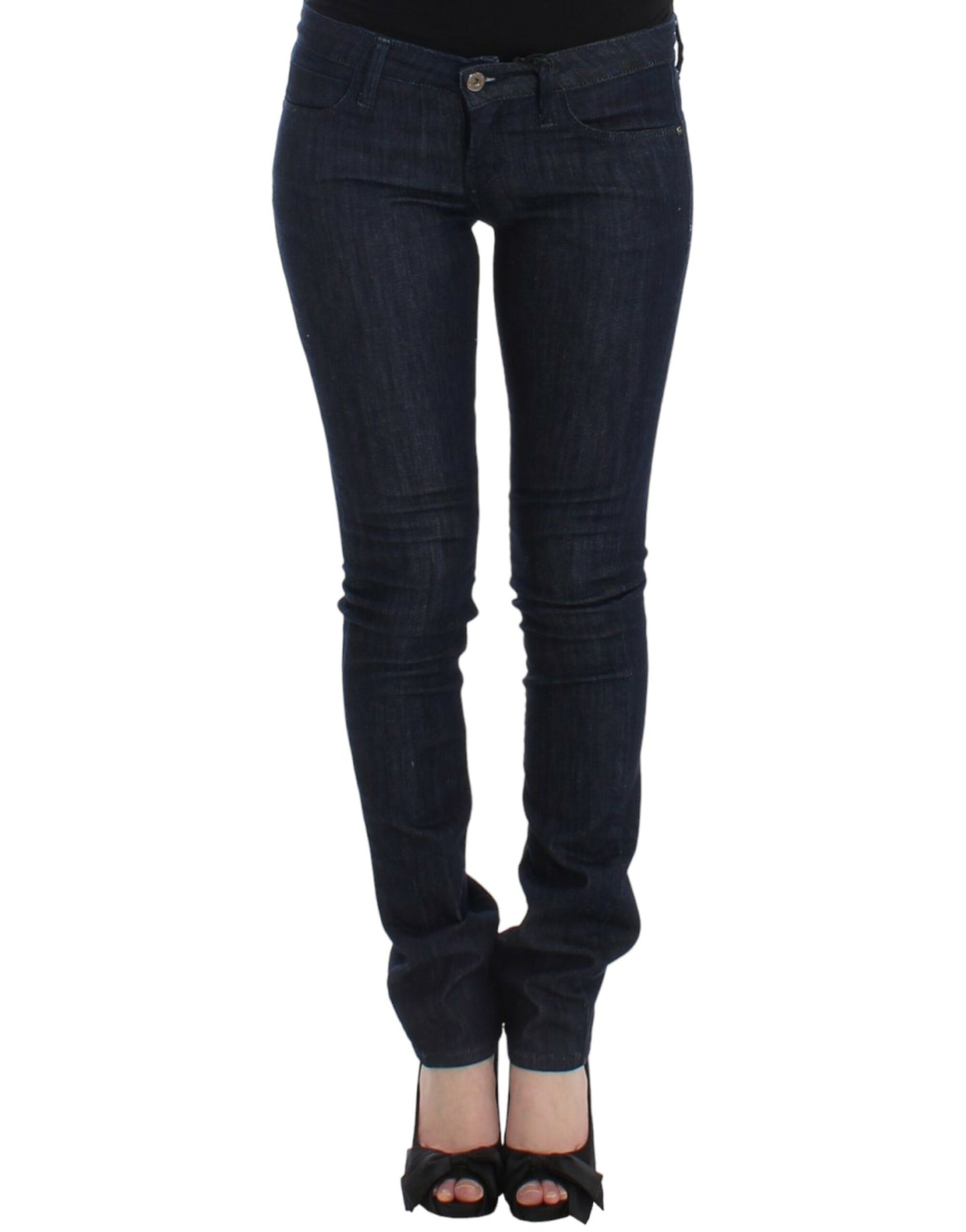 Costume National Blaue Skinny Leg Jeans