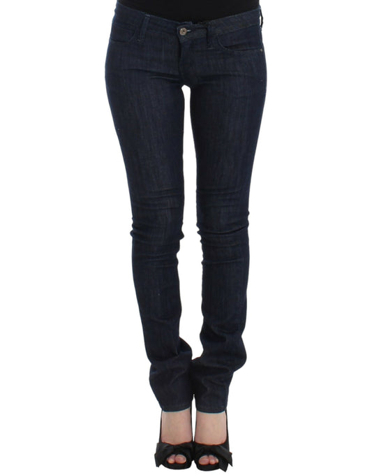 Costume National Blaue Skinny Leg Jeans