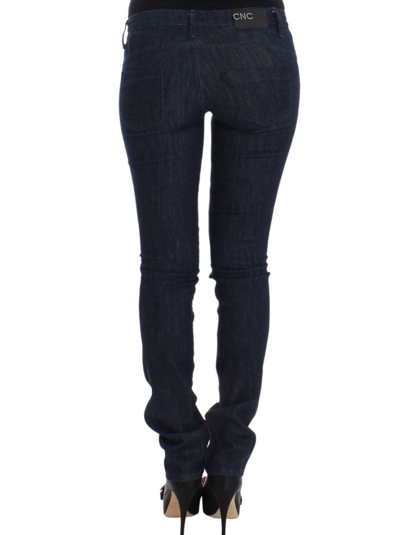 Costume National Blaue Skinny Leg Jeans