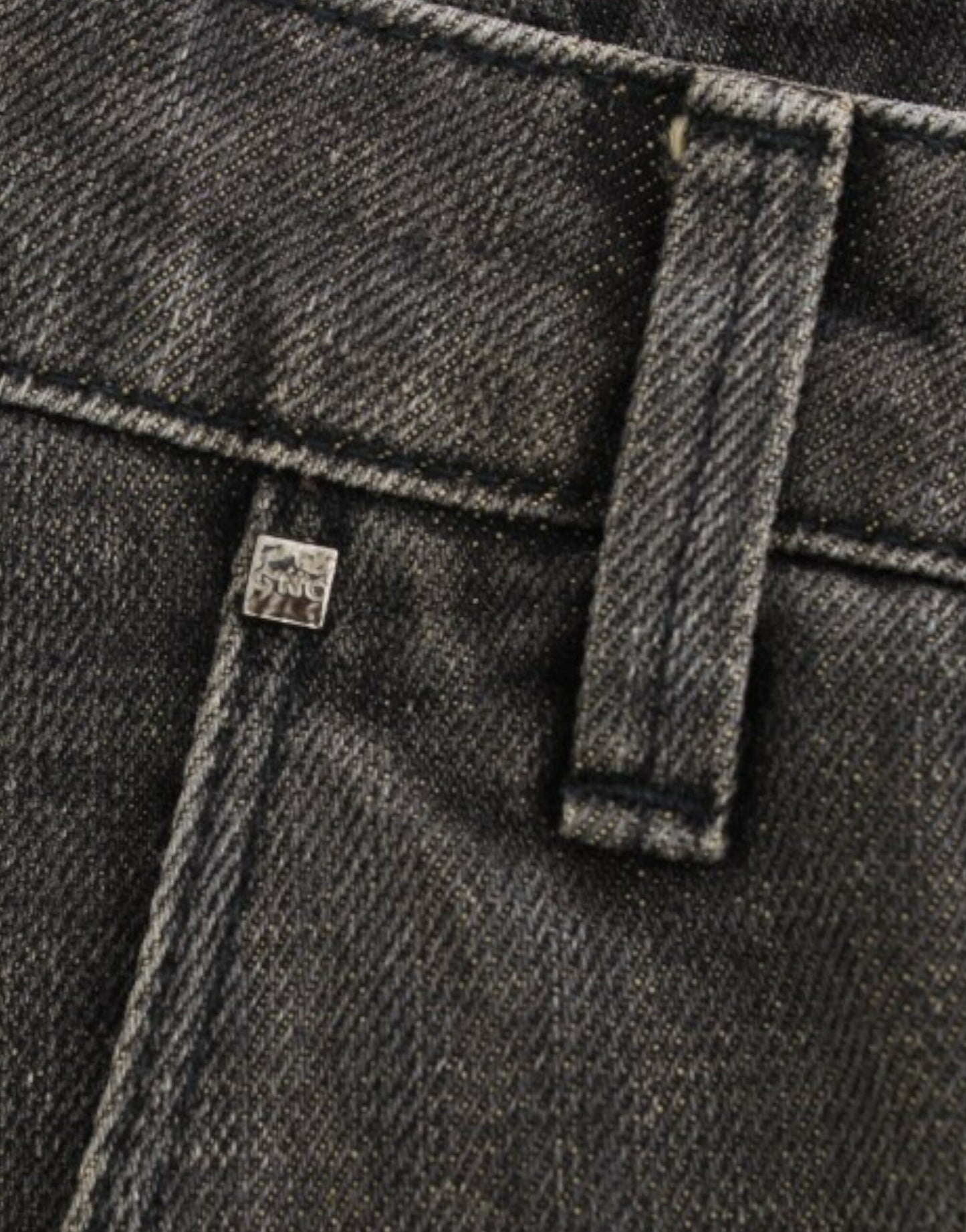 Costume National Graue Jeans im Used-Look