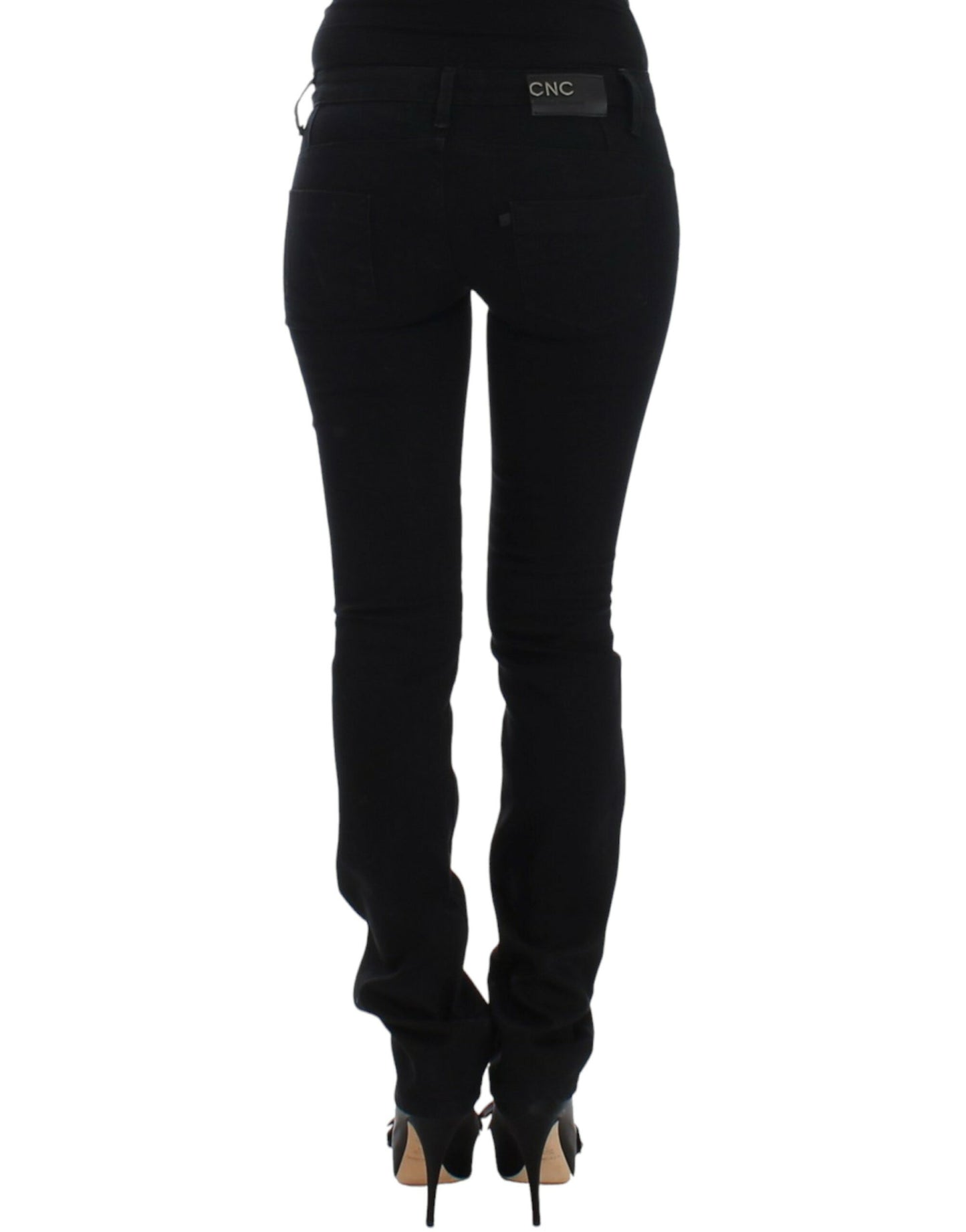 Costume National Schwarze Jeans mit geradem Bein