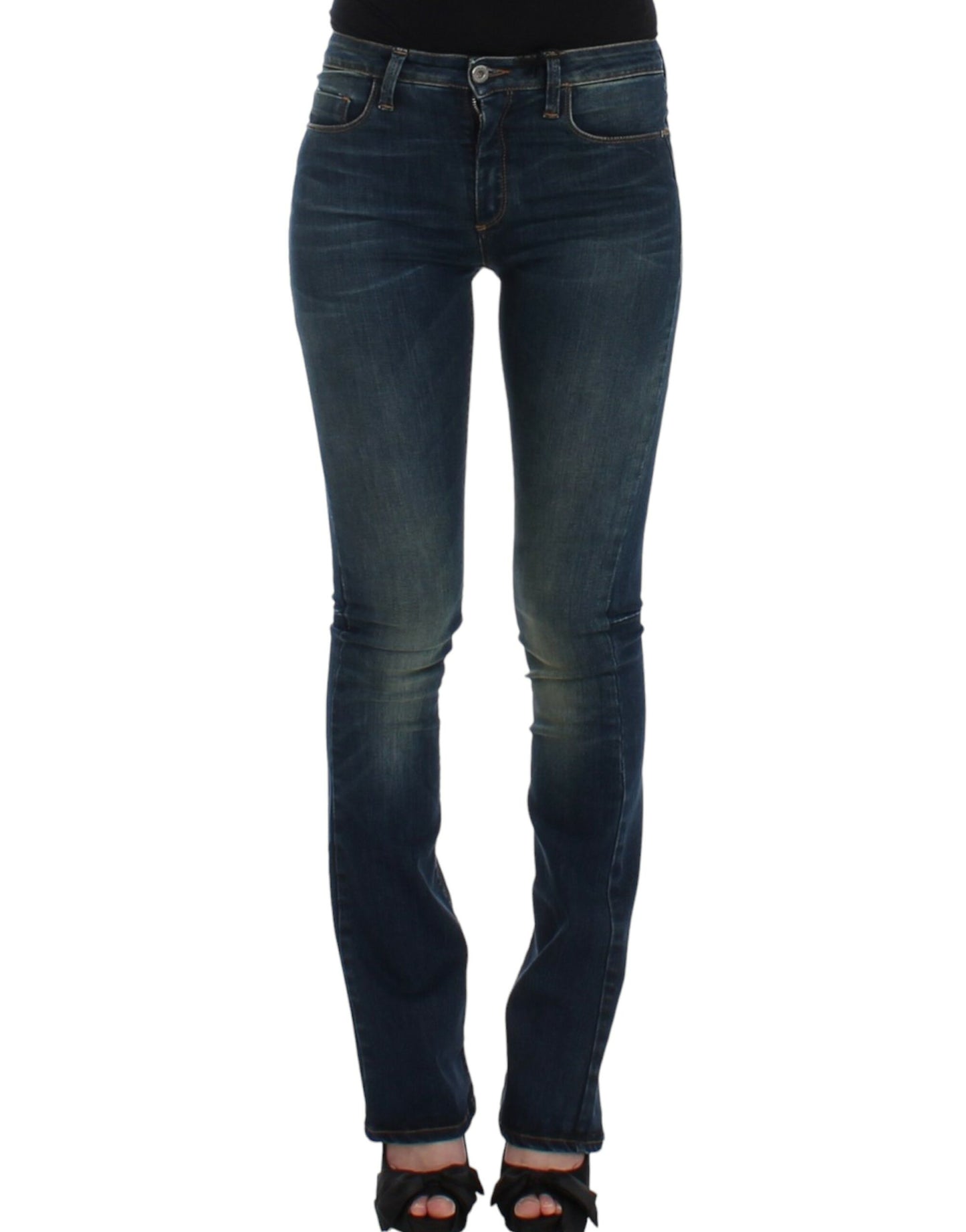 Costume National Blaue Jeans mit geradem Bein