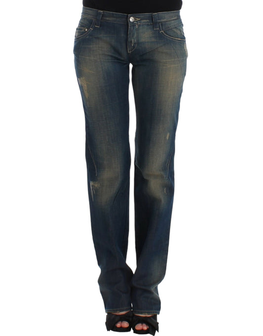 Costume National Blaue Jeans mit geradem Bein