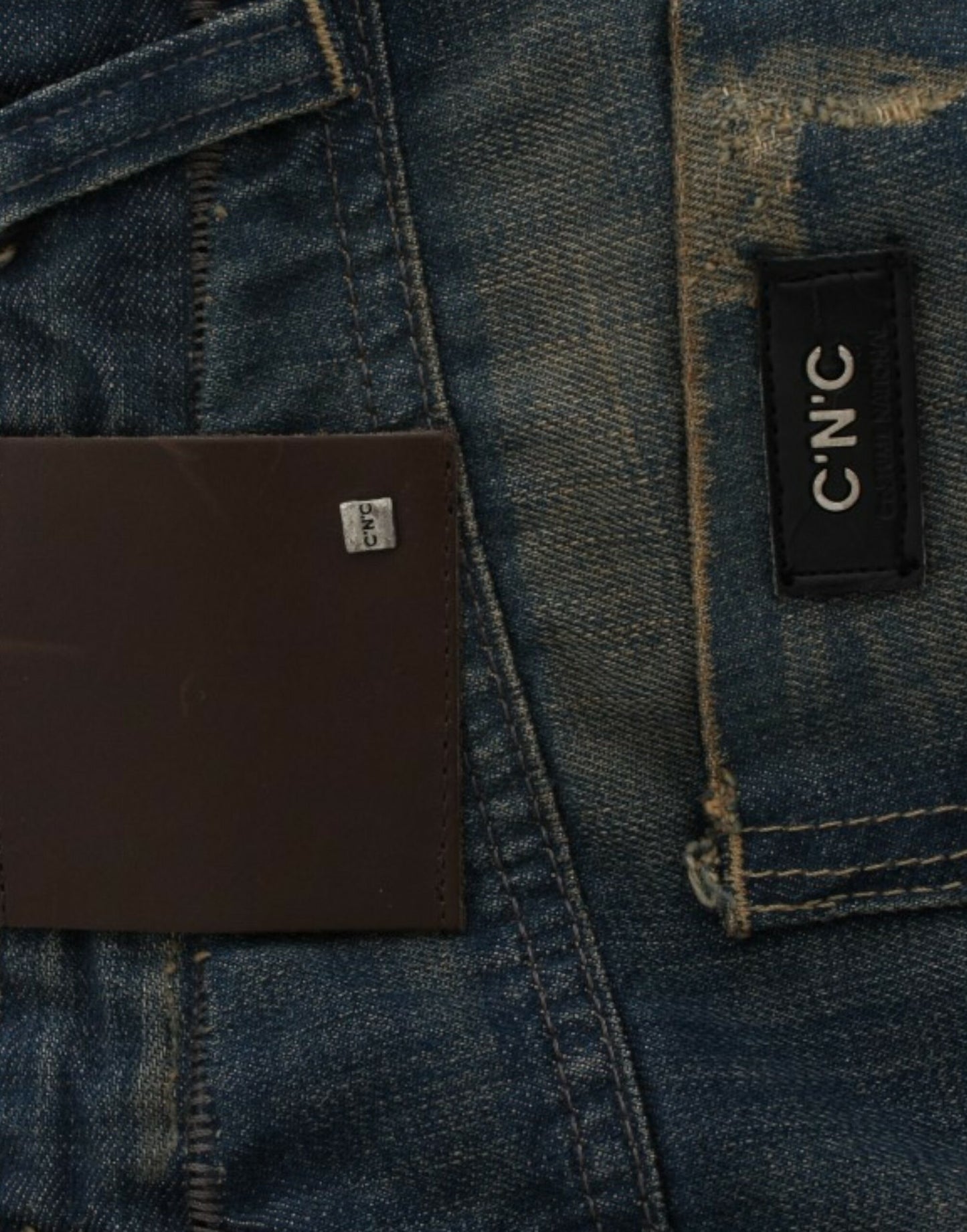 Costume National Blaue Jeans mit geradem Bein