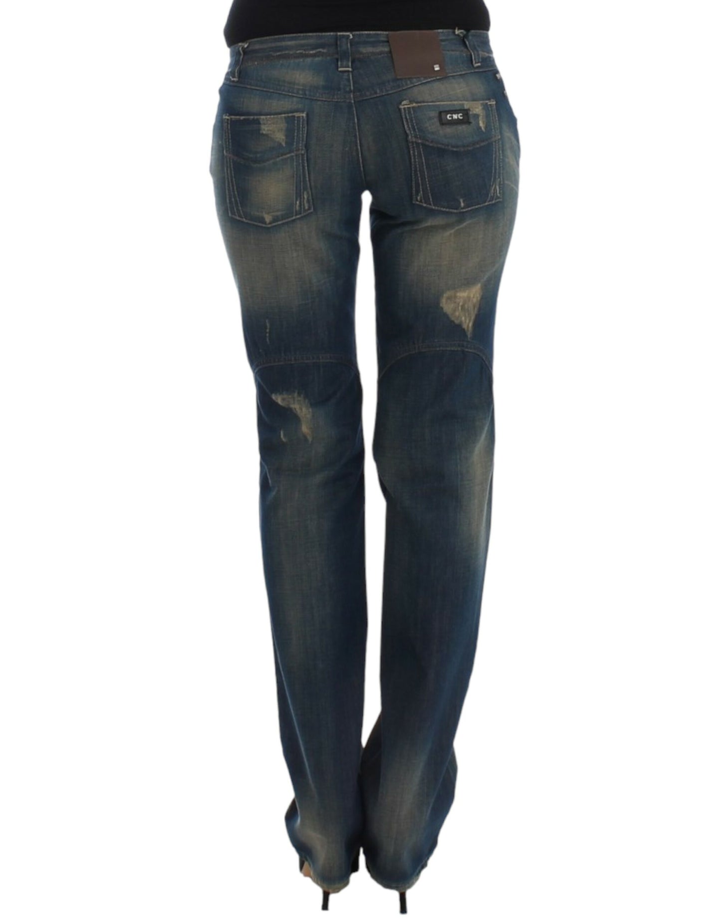 Costume National Blaue Jeans mit geradem Bein