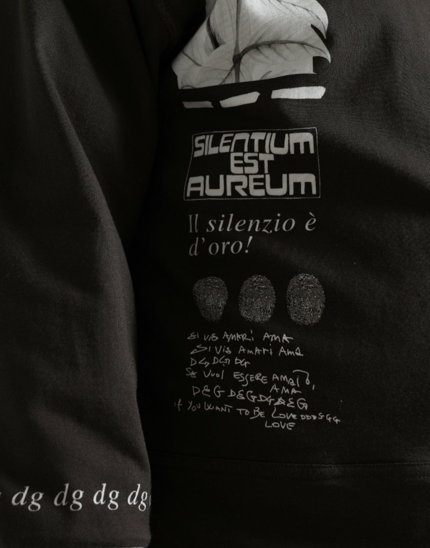 Dolce & Gabbana Dunkelgrauer Pullover aus Baumwolle mit Knopfleiste