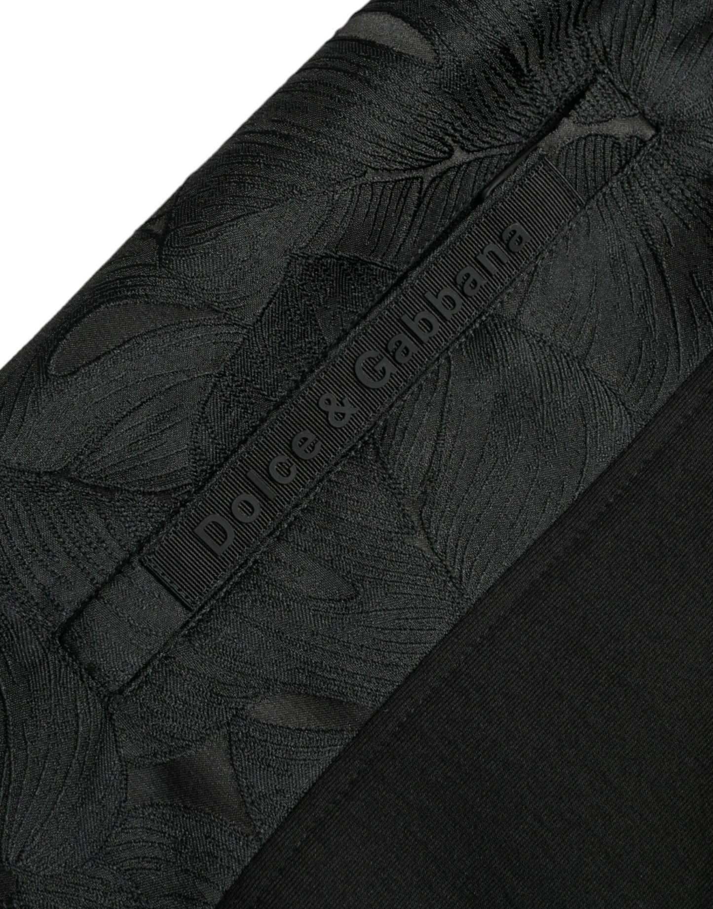 Dolce & Gabbana Schwarze Cotton Slim Stretch-Jogger-Hose