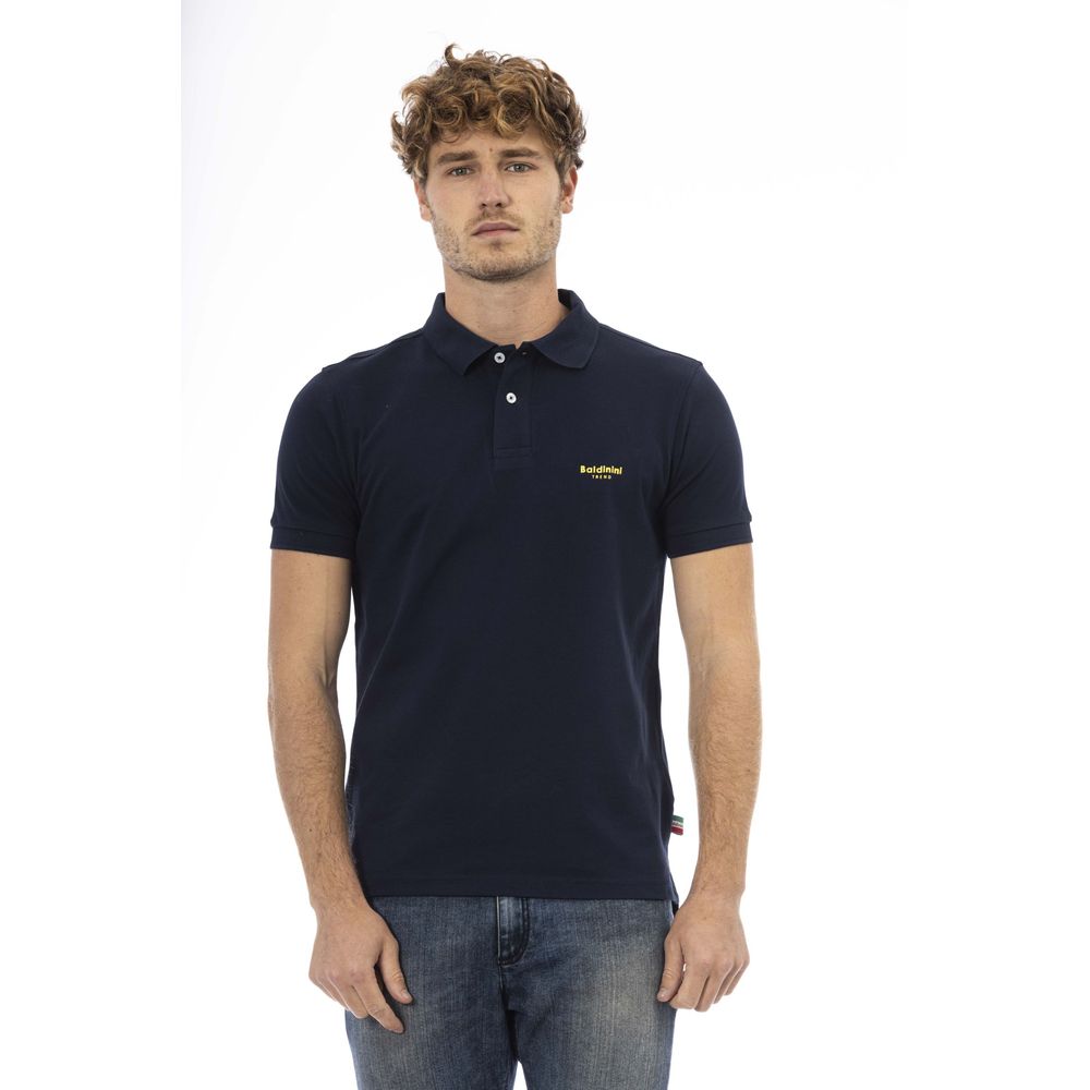 Baldinini Trend Baumwoll-Poloshirt in Blau